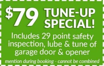 Garage Door Maintenance tune-up special