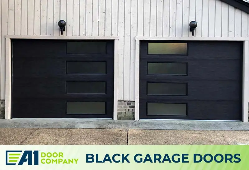 Black Garage Doors