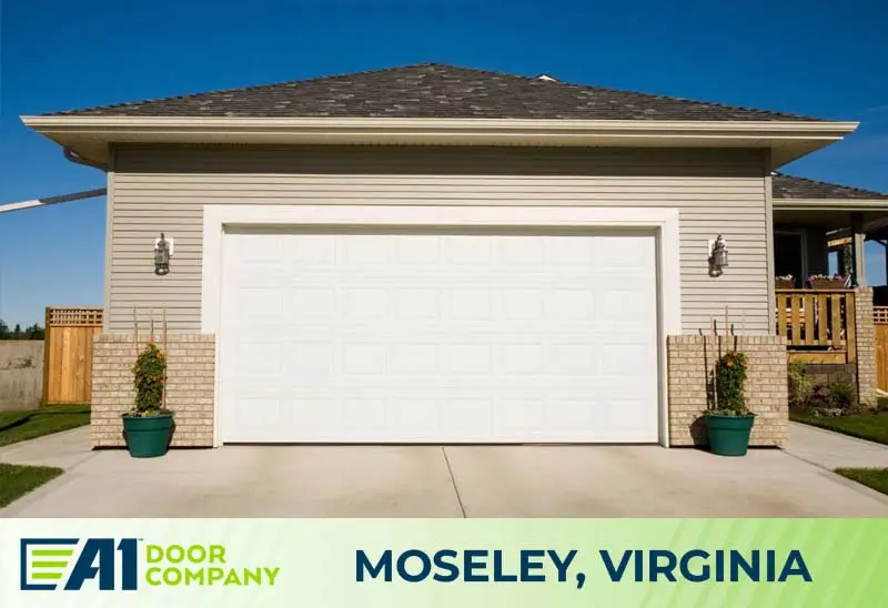 Modern garage door installed by A1 Door Co