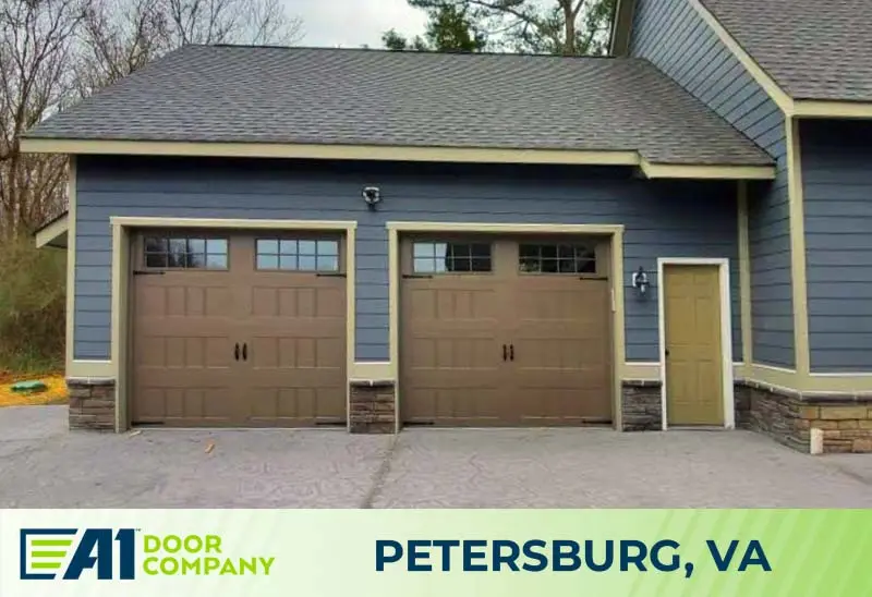 Petersburg Va home with newly installed garage door openers by A1 team 