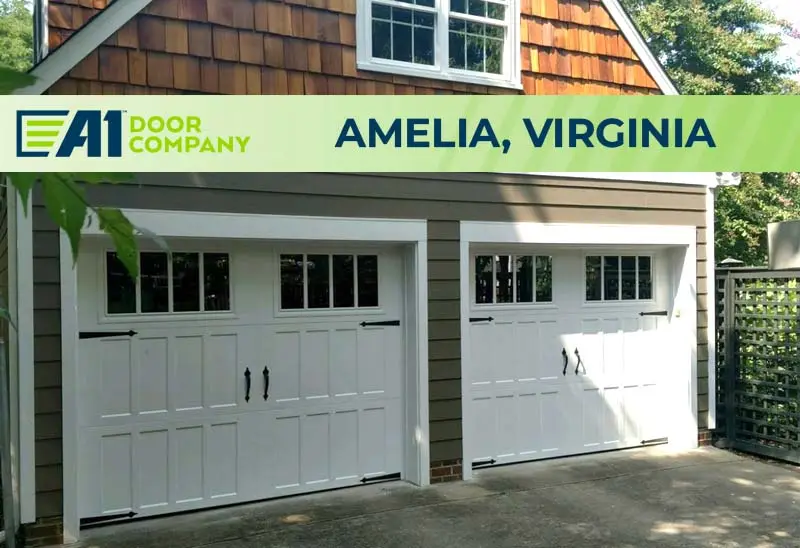 Service Area Amelia Va with newly repaired garage doors opener by A1 Team of professionals 