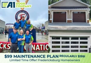 A1 Door Company Launches $99 Seasonal Garage Door Maintenance Plan for Fredericksburg Homeowners