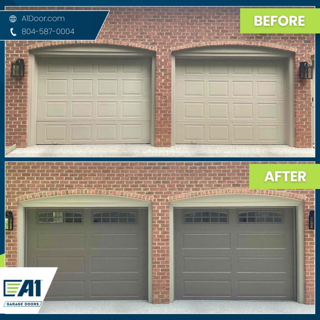 garage door replacement project