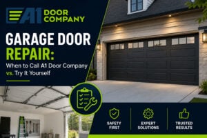 Garage Door Repair: When to Call A1 Door Company vs. Try It Yourself