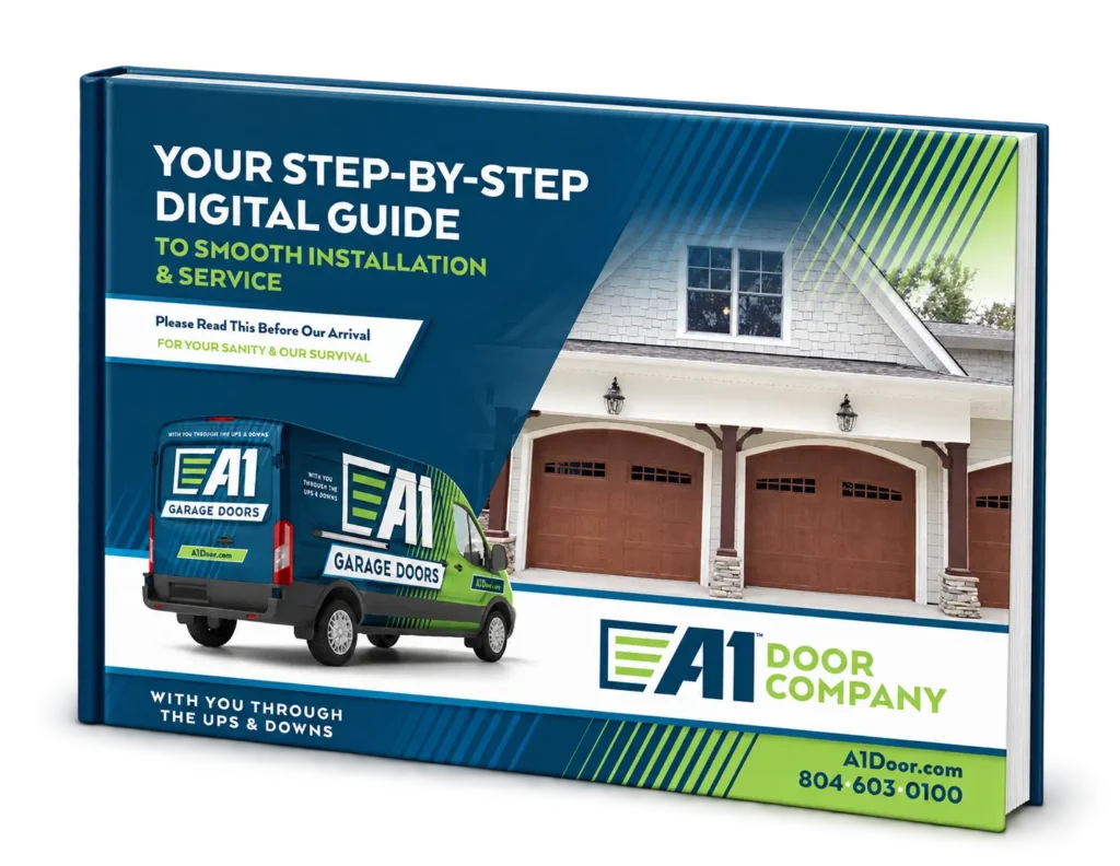 A1 Door Company Hardcover e-Guide  download - how to prepare for a garage door technician visit in Virginia