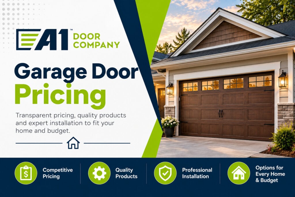 Garage Door Pricing Banner - typical pricing in Virginia