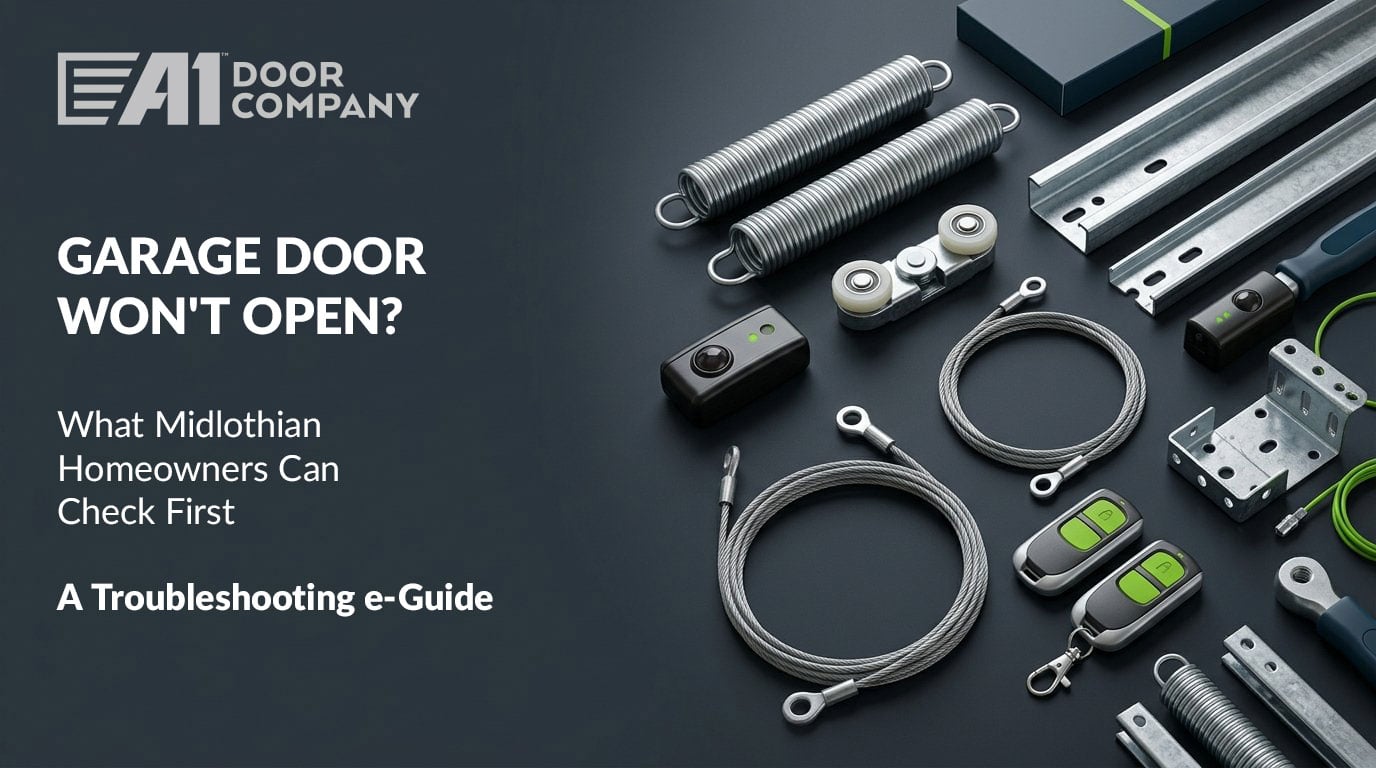 Garage Door Won’t Open? What Midlothian Homeowners Can Check First